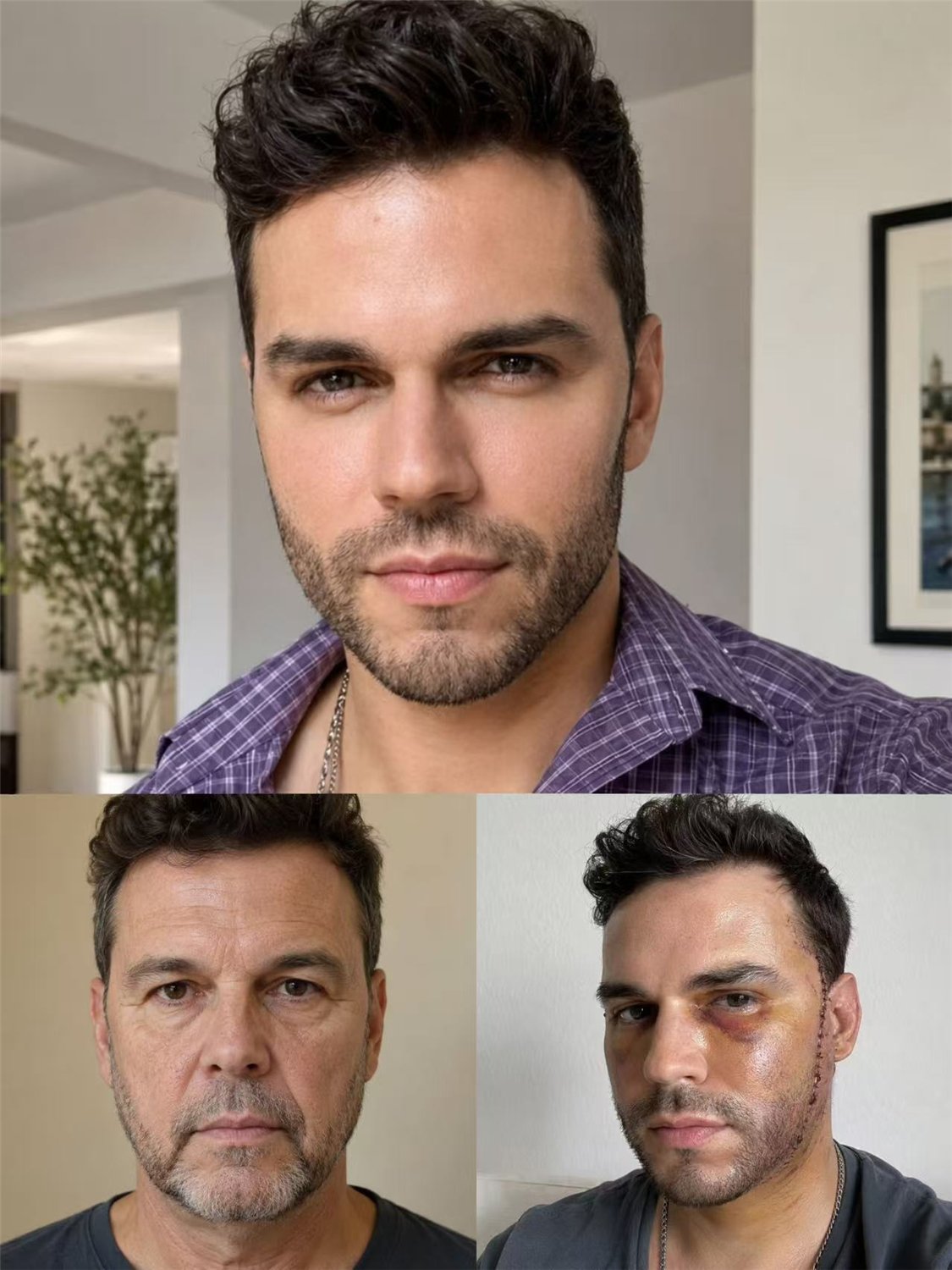 Case 07, Tri-Plane Facial Rejuvenation before and after